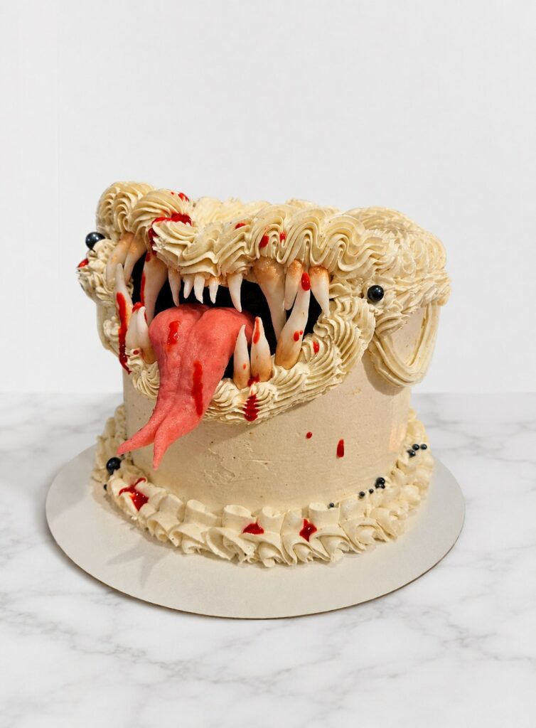 Cake design d’Halloween en forme de créature