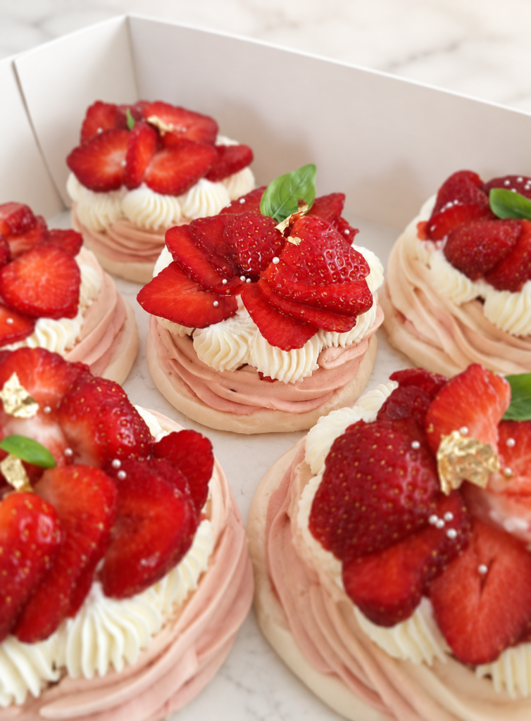 Assortiment de cupcakes pastel rose et bleu